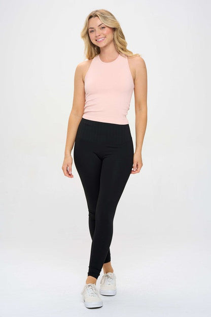 High Waisted Leggings Air Lift Firm Sculpt Black S by OTOS Active | Fleurcouture