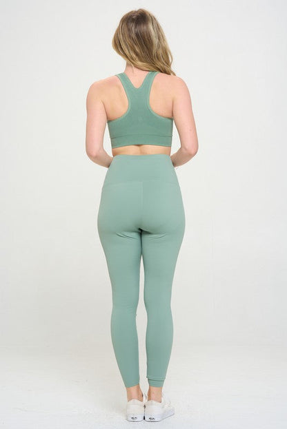 High Waisted Leggings Air Lift Firm Sculpt by OTOS Active | Fleurcouture