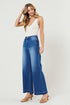 High Waisted Wide Leg Jeans Medium Stone 1 by Vibrant M.i.U | Fleurcouture