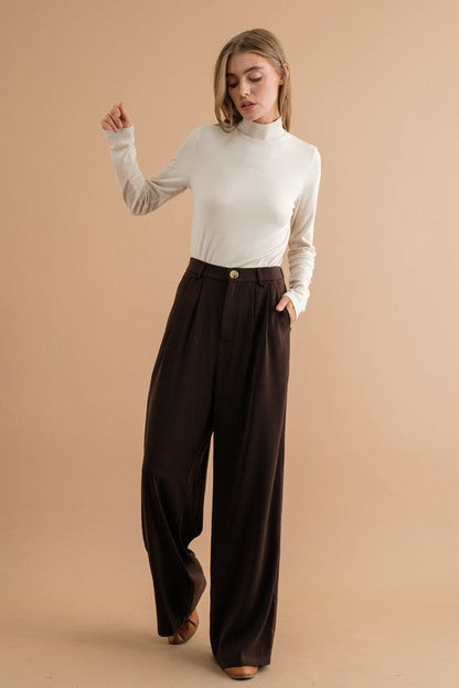 HIGHT WAIST WIDE PANTS by Sweet Generis | Fleurcouture