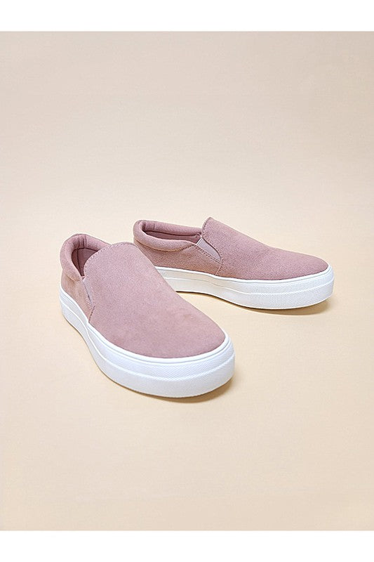 HIKE-SLIP ON CASUAL SNEAKERS DARK MAUVE 5.5 by Let&