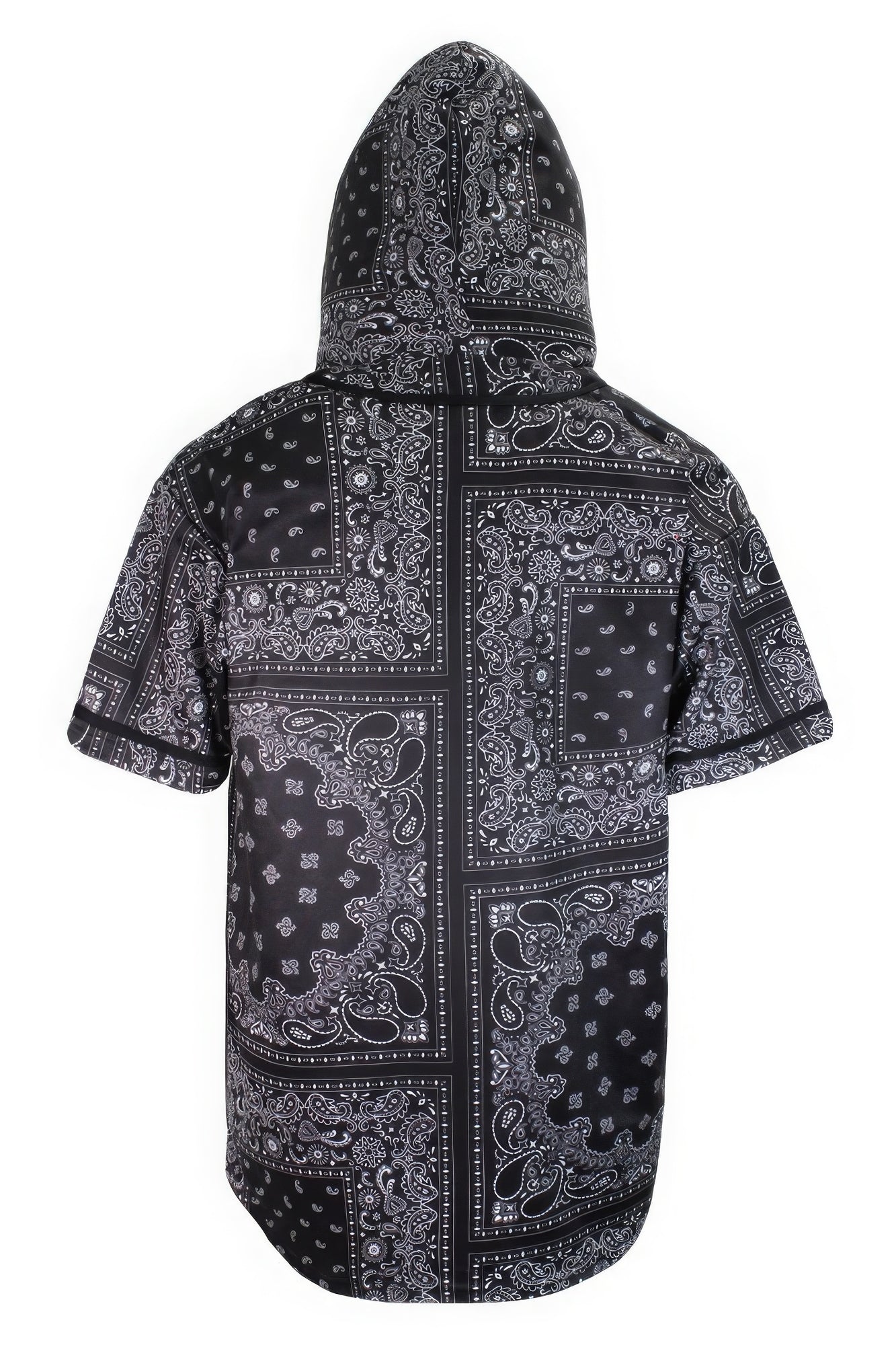 Hooded Bandana Baseball Jersey by Fleurcouture | Fleurcouture