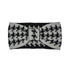 HOUNDSTOOTH BOW HEAD BAND BDMT/GREY Os by Bella Chic | Fleurcouture