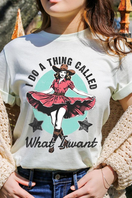 I Do a Thing Called What I Want Graphic Tee CITRON S by Color Bear | Fleurcouture