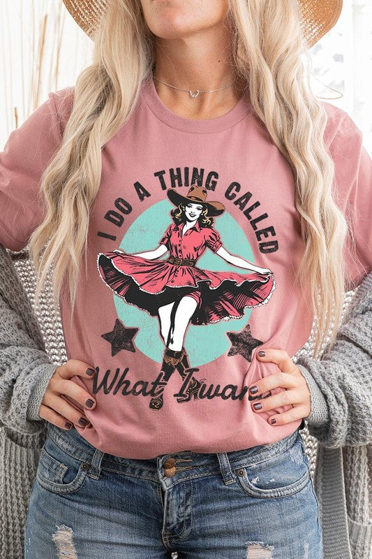 I Do a Thing Called What I Want Graphic Tee MAUVE S by Color Bear | Fleurcouture