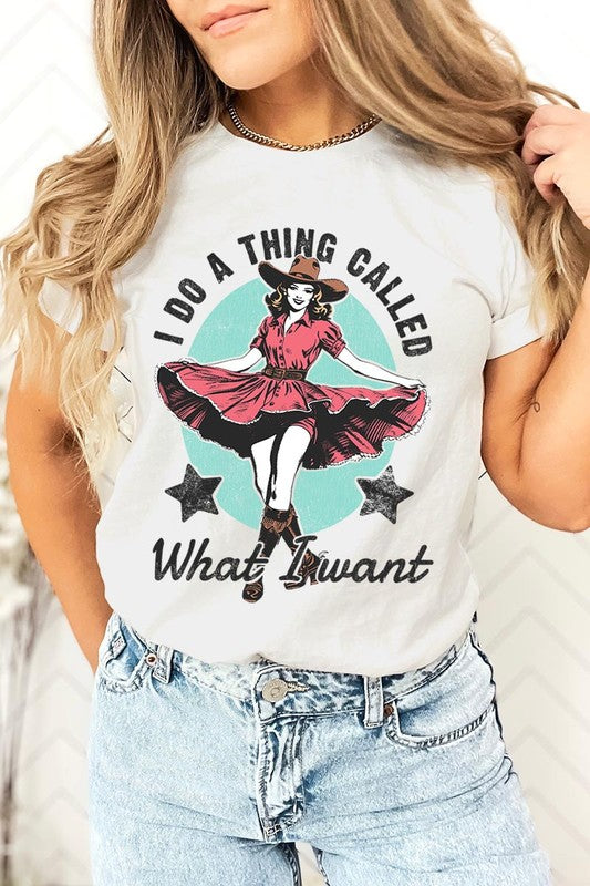 I Do a Thing Called What I Want Graphic Tee VINTAGE WHITE S by Color Bear | Fleurcouture