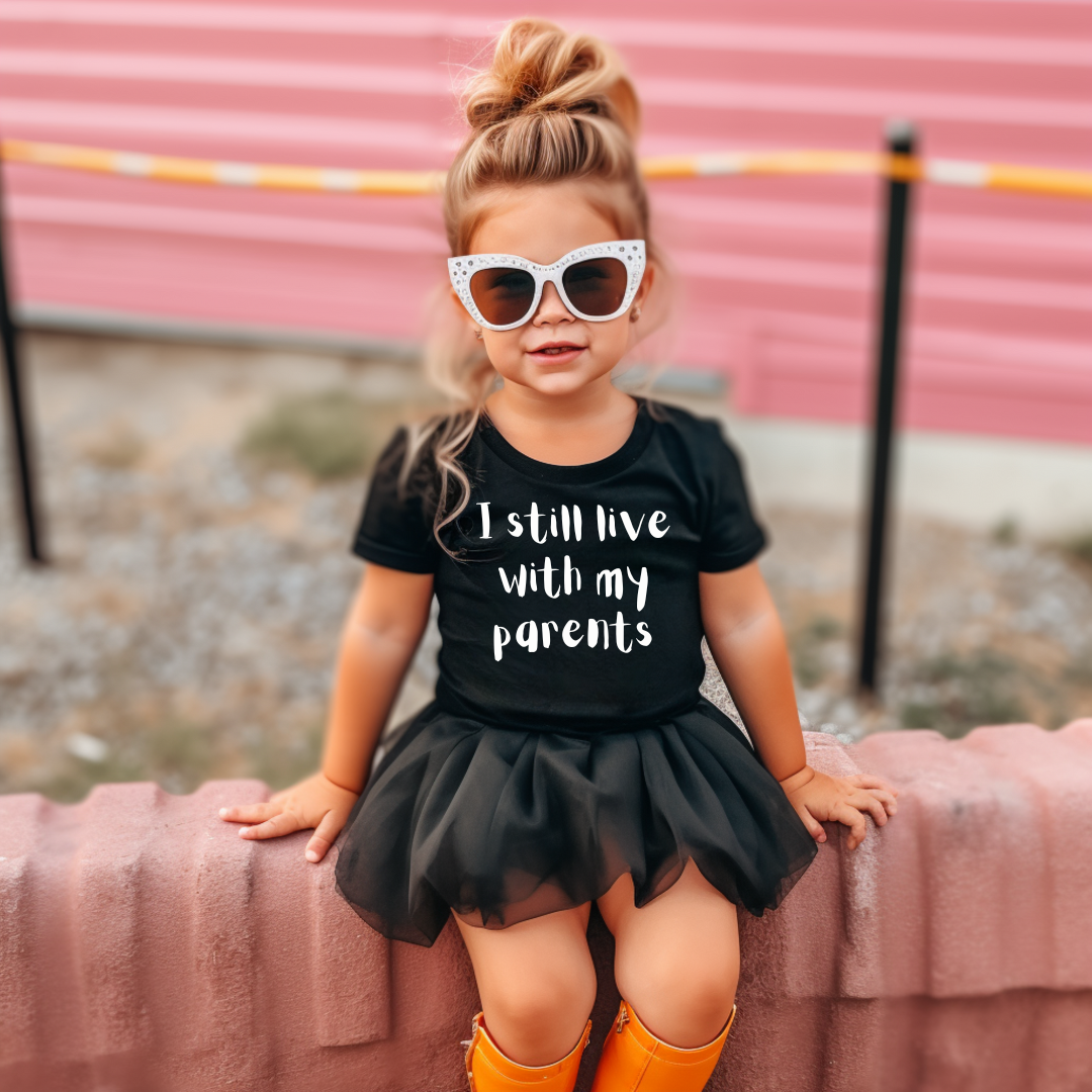 I Still Live With My Parents Youth &amp; Toddler Graphic Tee Youth T-Shirt by Tea Shirt Shoppe | Fleurcouture