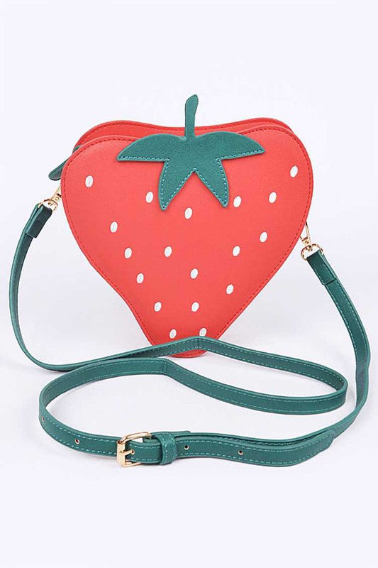 Iconic Strawberry Swing Bag Red O/S by Artini Accessories | Fleurcouture