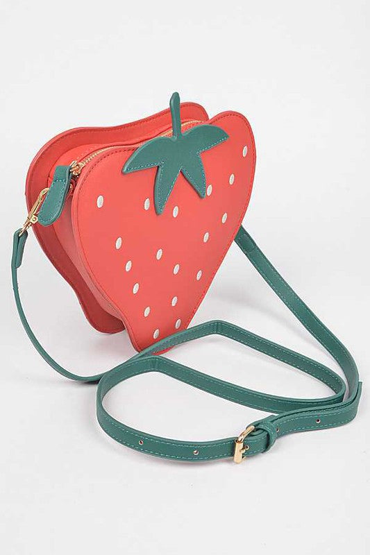 Iconic Strawberry Swing Bag Red O/S by Artini Accessories | Fleurcouture