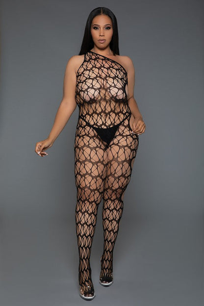 In Your Dreams Bodystocking Black Q by BE WICKED | Fleurcouture