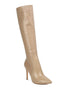 Indulgent High Heeled Croc Calf Boots Nude 5 by Rag Company | Fleurcouture