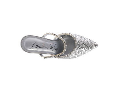 IRIS Glitter Spool Heel Sandal by Rag Company | Fleurcouture