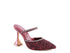 IRIS Glitter Spool Heel Sandal Wine 5 by Rag Company | Fleurcouture
