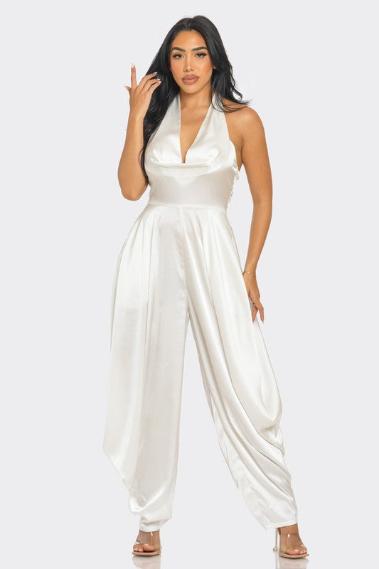 Ivory Serenity Jumpsuit WHITE by Athina | Fleurcouture