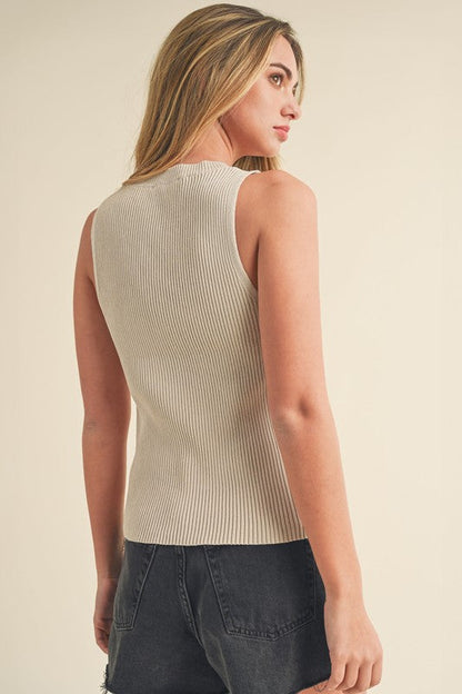 Jadine Knit Tank S by Aemi + Co | Fleurcouture