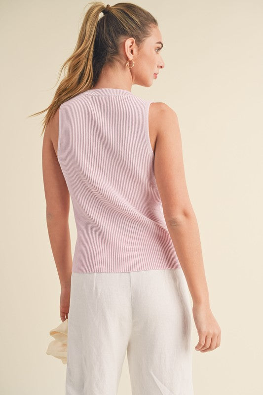 Jadine Knit Tank S by Aemi + Co | Fleurcouture