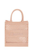 JADORE Mesh Style Top Handle Jelly Bag NUDE OS by ICCO ACCESSORIES | Fleurcouture
