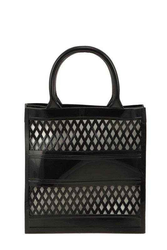 JADORE Mesh Style Top Handle Jelly Bag OS by ICCO ACCESSORIES | Fleurcouture