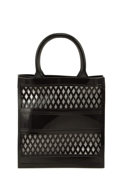 JADORE Mesh Style Top Handle Jelly Bag OS by ICCO ACCESSORIES | Fleurcouture
