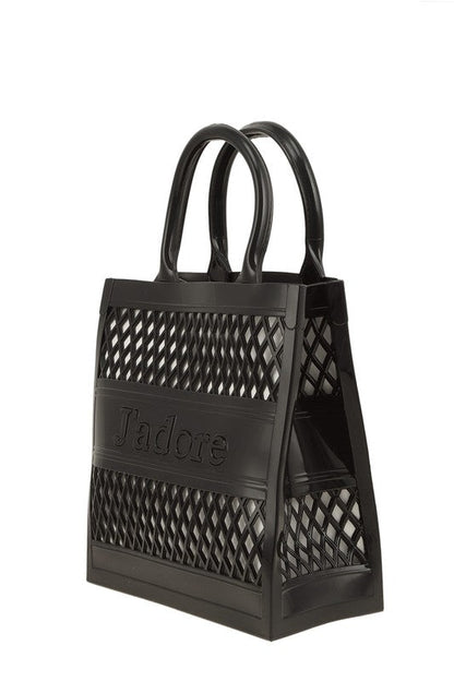 JADORE Mesh Style Top Handle Jelly Bag OS by ICCO ACCESSORIES | Fleurcouture
