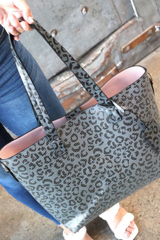 Jane Perforated Leather Large Tote OS by Thomas and Lee Co | Fleurcouture