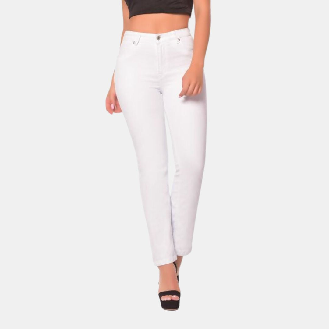 Jeans Style 12122 White 1 JEANS by MODAPASSO | Fleurcouture