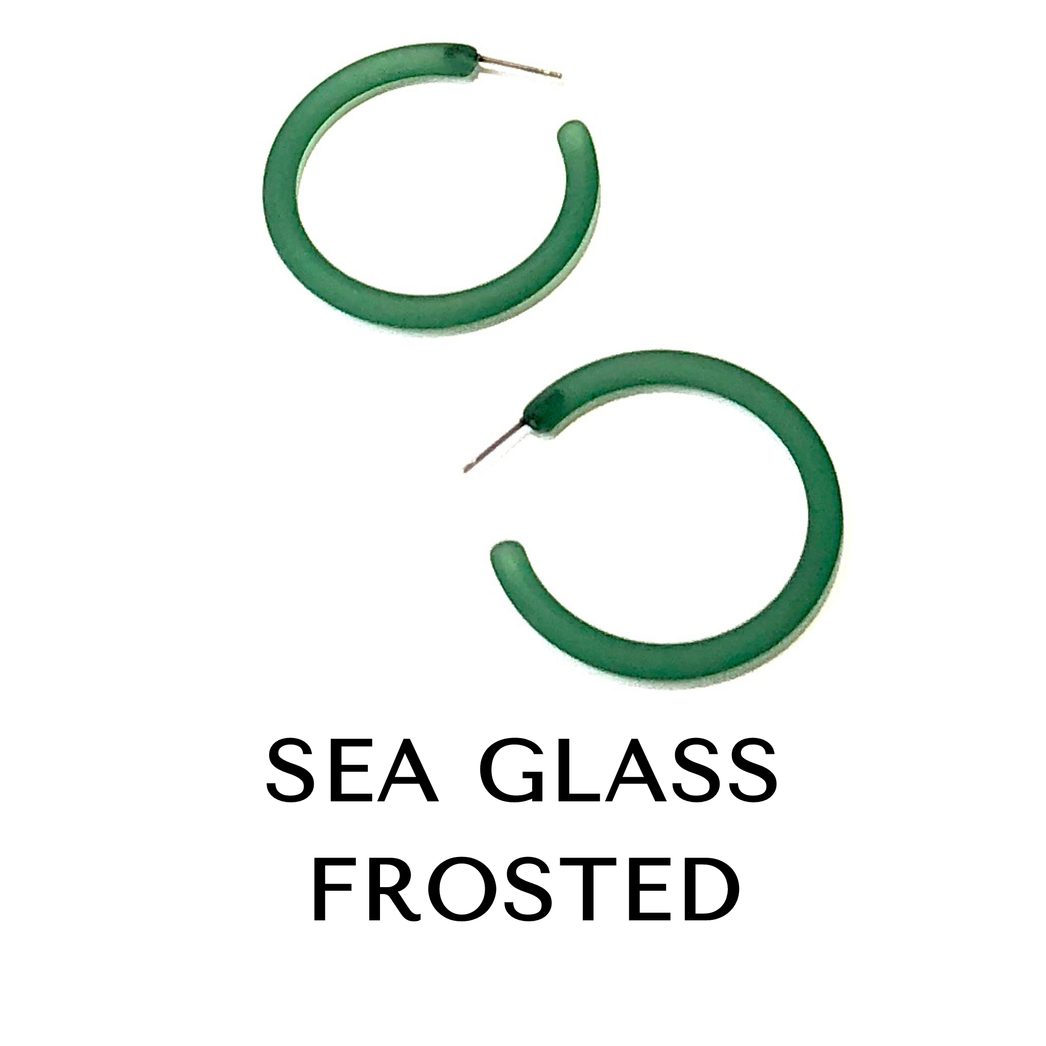 Jelly Tube Hoop Earrings - Large 1.5" Large Tube Hoops by Leetie Lovendale | Fleurcouture