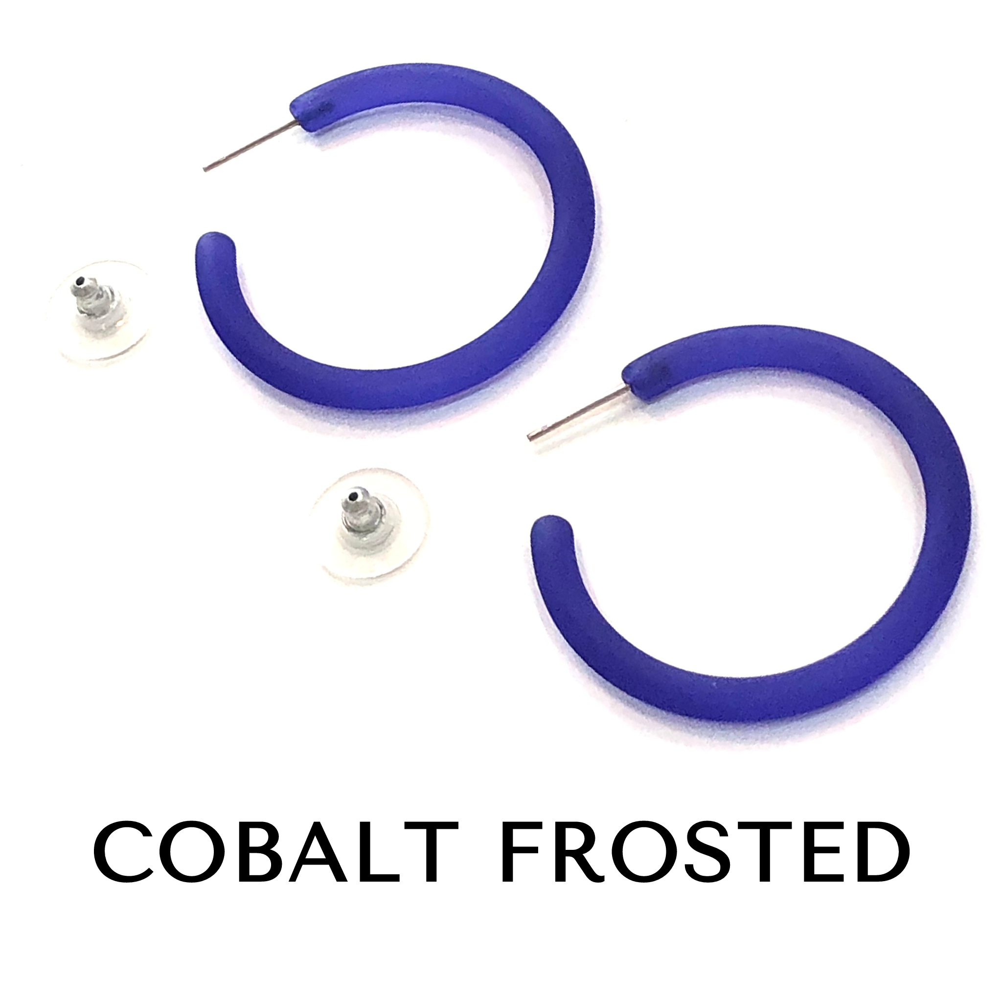 Jelly Tube Hoop Earrings - Large 1.5" Large Tube Hoops by Leetie Lovendale | Fleurcouture