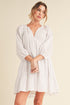 Jenay Tiered Dress WHITE S by Aemi + Co | Fleurcouture