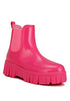 Jerico Chunky Chelsea Boots Fuchsia US-5 / UK-3 / EU-36 by Rag Company | Fleurcouture