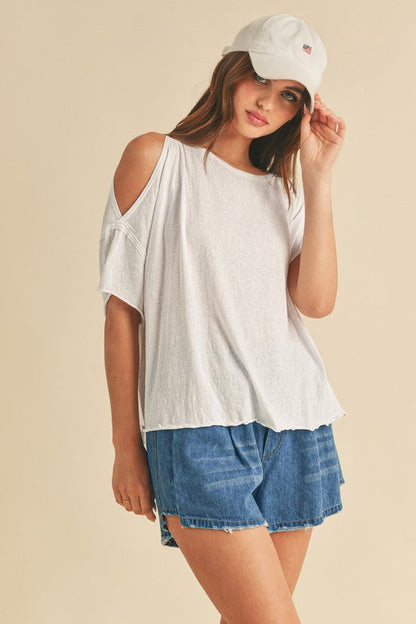 Jilli Top WHITE S by Aemi + Co | Fleurcouture