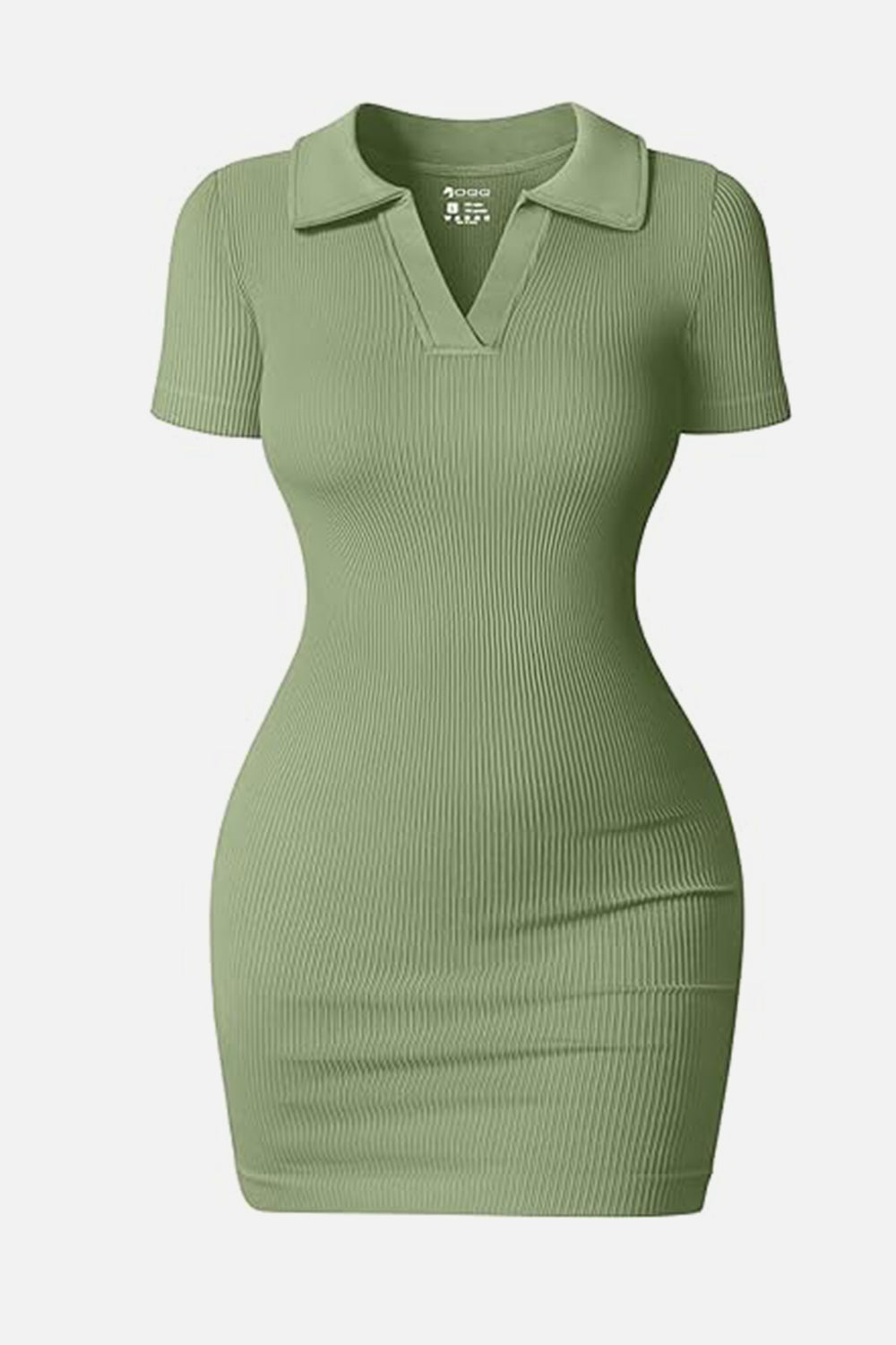 Johnny Collar Short Sleeve Active Dress Matcha Green S Women&