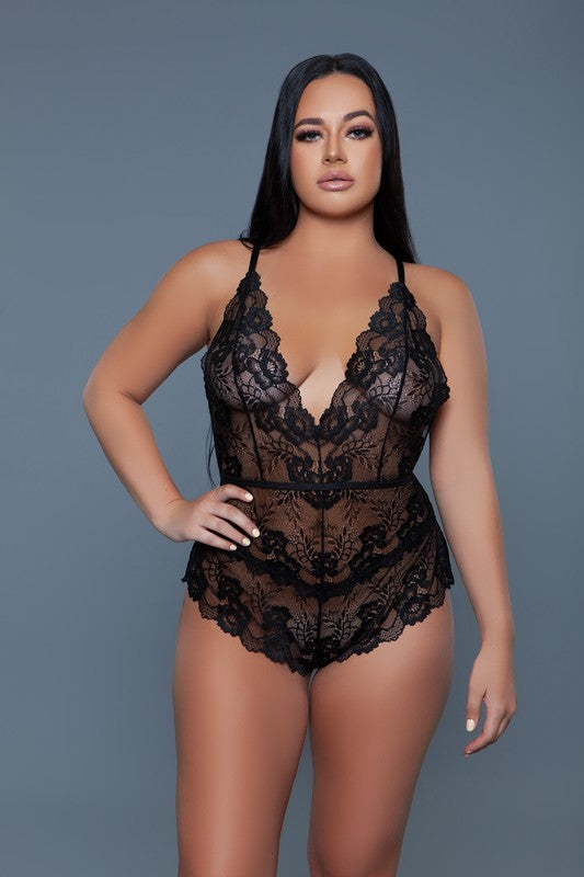 Jolene Bodysuit Black by BE WICKED | Fleurcouture