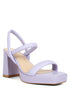 Joslyn Slingback Block Heel Sandals Lilac 10 by Rag Company | Fleurcouture