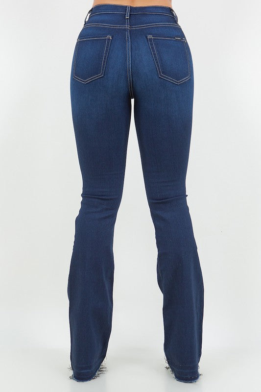 Judy Boot Cut Jean in Dark Denim Dark Wash 1 by GJG Denim | Fleurcouture