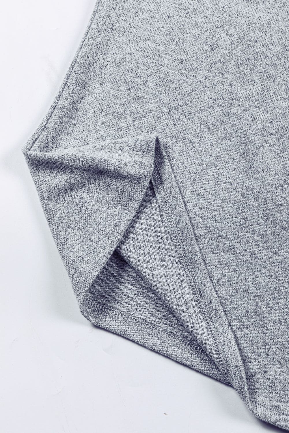 Jungle Green Contrast Ribbed Bishop Sleeve Top 95%Polyester+5%Elastane Tops by Fleurcouture | Fleurcouture