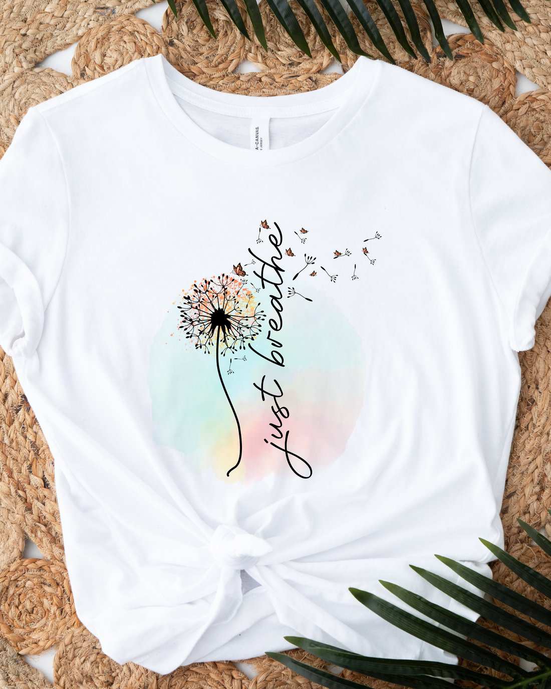 JUST BREATHE TEE (BELLA CANVAS) by LL | Fleurcouture