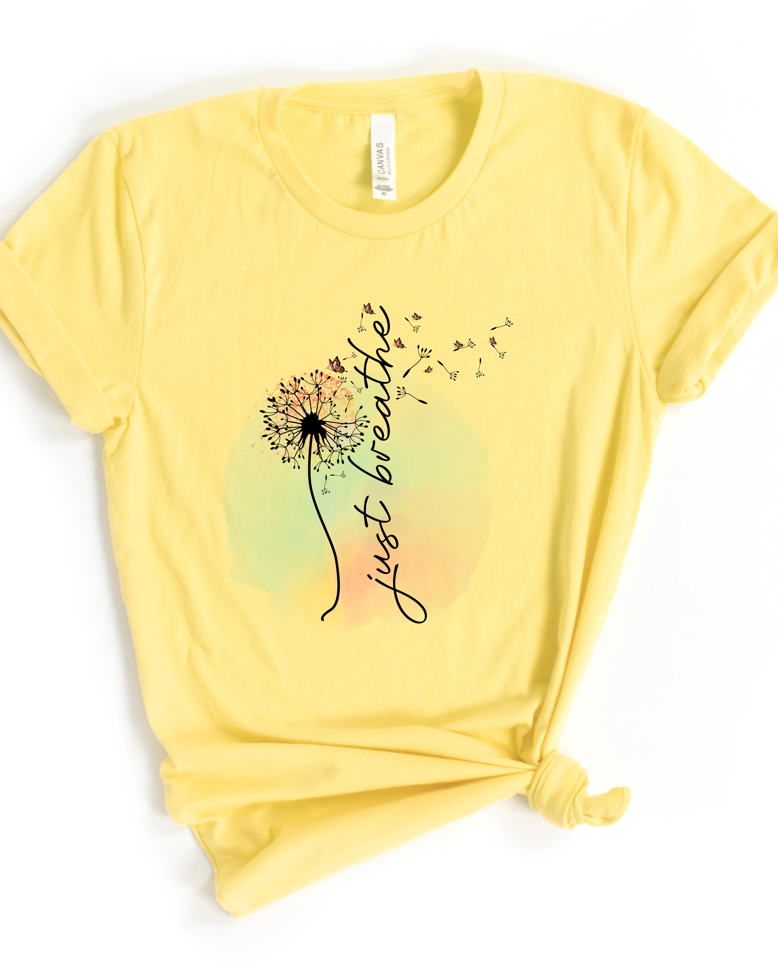 JUST BREATHE TEE (BELLA CANVAS) by LL | Fleurcouture