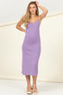 Just Saying Sleeveless Midi Sweater Dress PALE PURPLE S by HYFVE | Fleurcouture