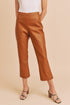 Katria Vegan Pants CARAMEL S by Aemi + Co | Fleurcouture