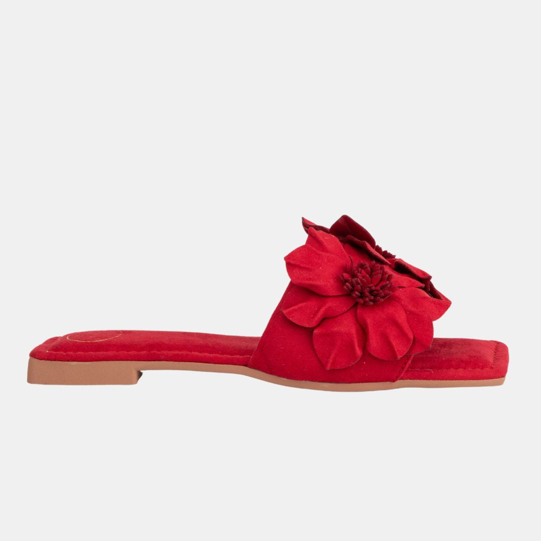 Kaya 3 Red 6 FLATS by MODAPASSO | Fleurcouture