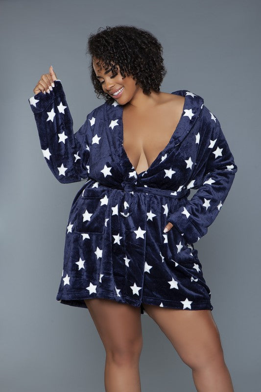 Kaylee Robe Star Print by BE WICKED | Fleurcouture