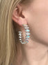 Keep It Stunning AB Stone Hoops Aurora Borealis One Size Earrings by Grace & Emma | Fleurcouture