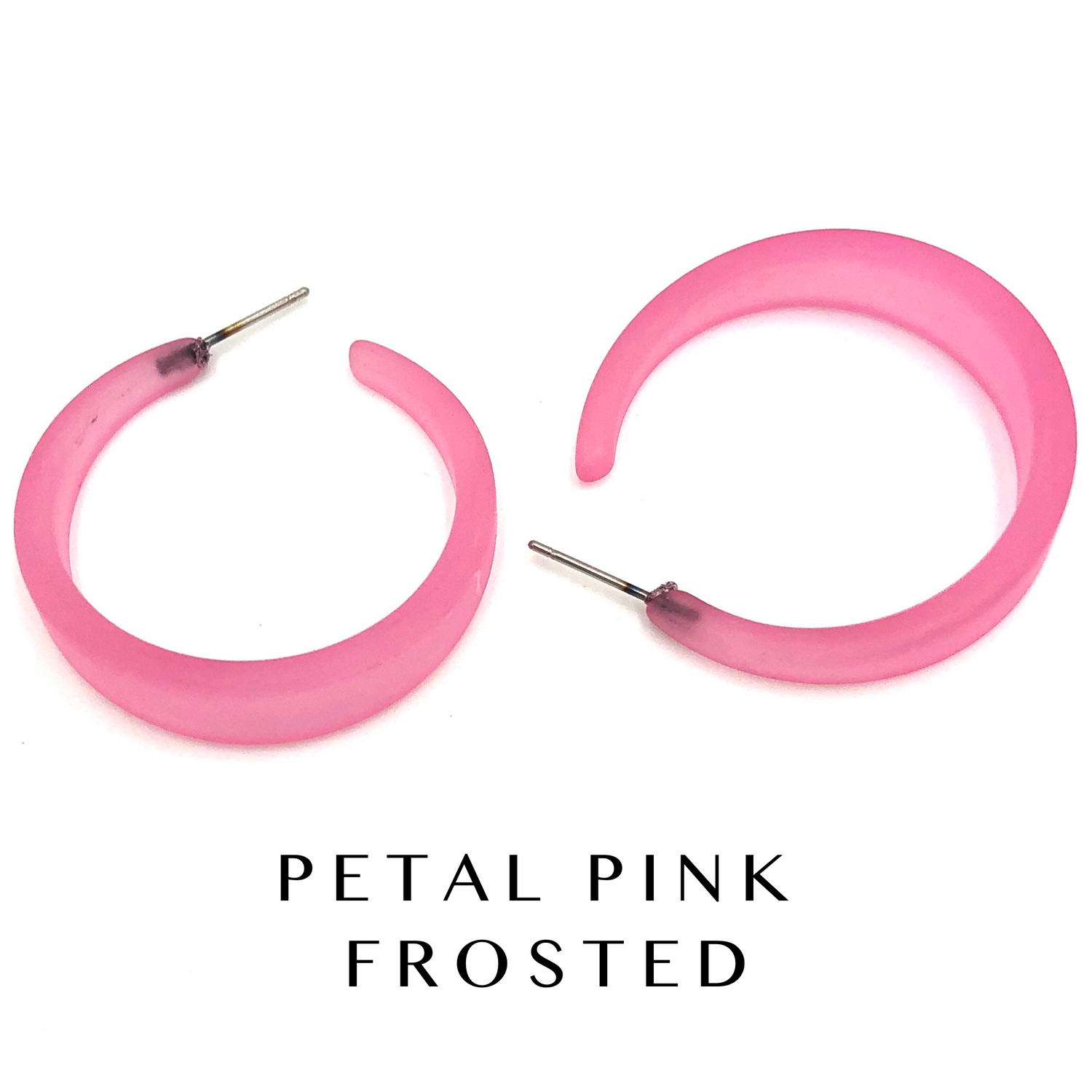 Keira Frosted Hoop Earrings Keira Hoop by Leetie Lovendale | Fleurcouture