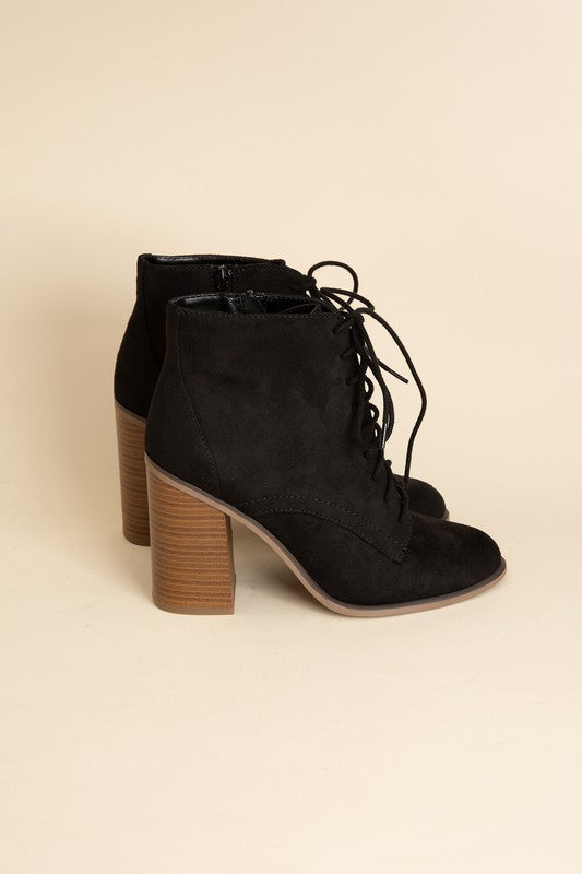 Kidman Lace Up Boots BLACK by Fortune Dynamic | Fleurcouture