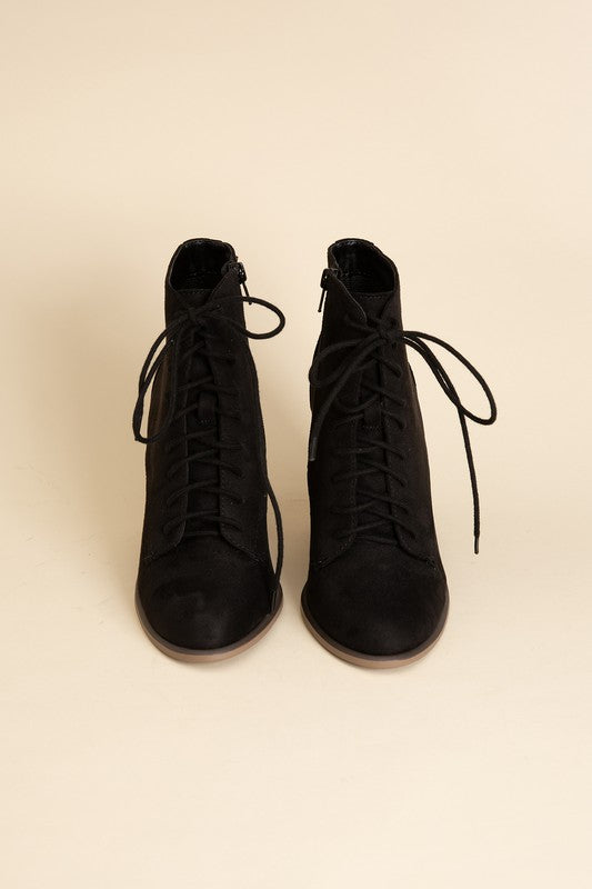 Kidman Lace Up Boots BLACK by Fortune Dynamic | Fleurcouture