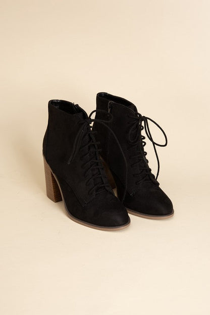 Kidman Lace Up Boots BLACK by Fortune Dynamic | Fleurcouture