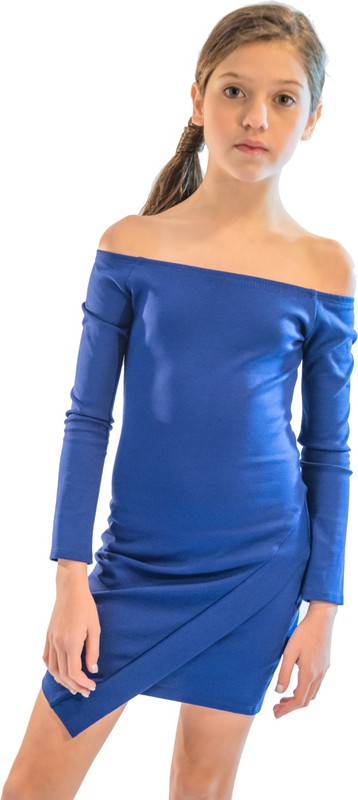 KIDS BELLA DRESS Royal Blue by Cheryl Creations | Fleurcouture