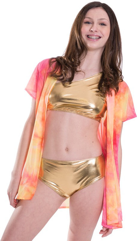 KIDS MESH TIE DYE KIMONO by Cheryl Creations | Fleurcouture