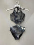 KIDS RING MONOKINI Black n Grey Tie Dye S by Cheryl Creations | Fleurcouture
